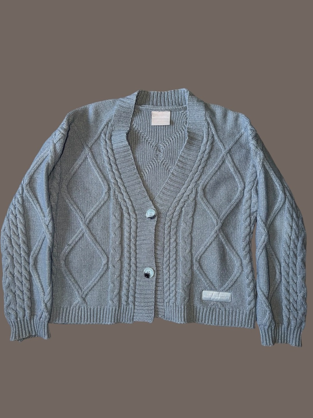Taylor Swift The Tortured Poets Department Cardigan Gray M/L TTPD Merch RARE